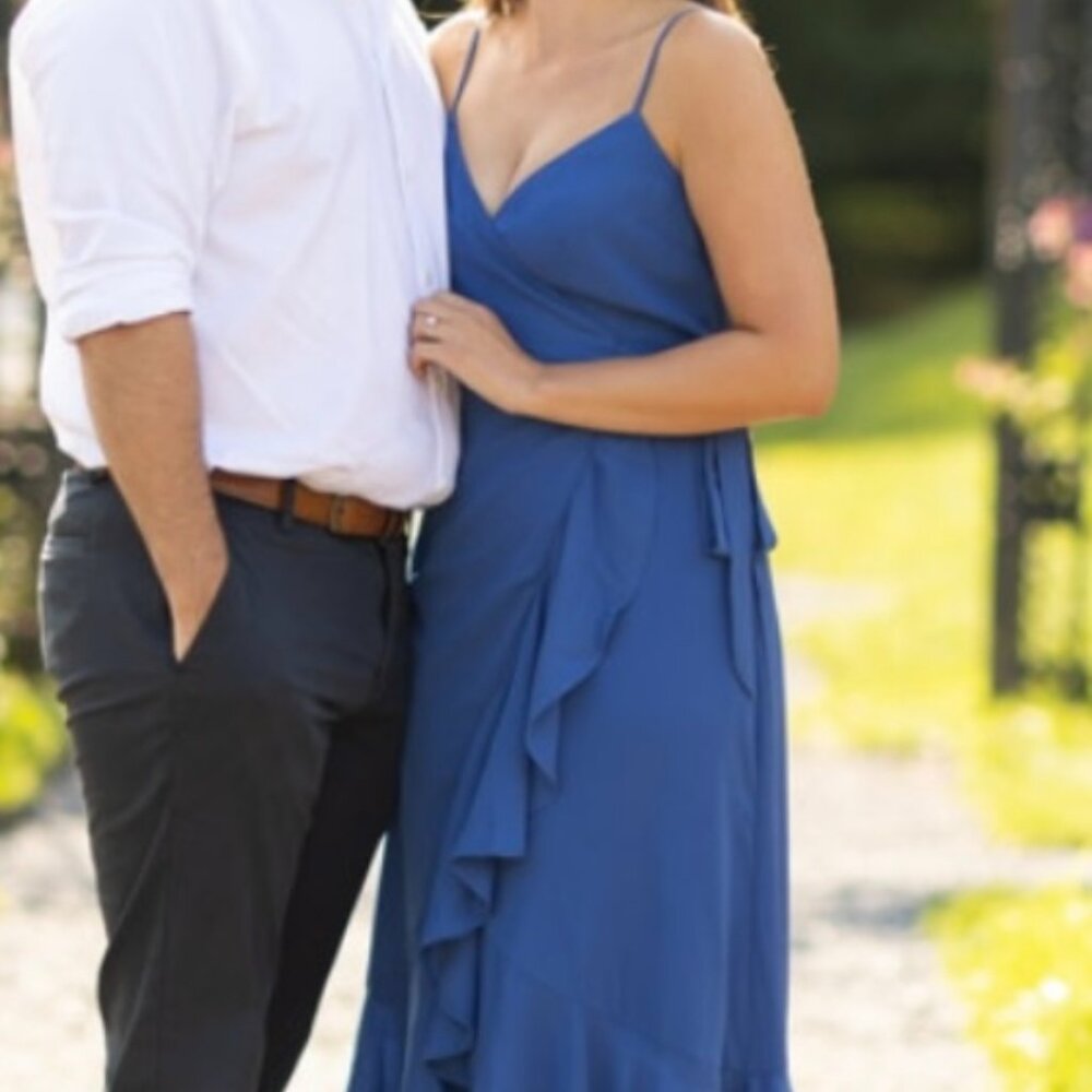 Lulu's Romantic Celebration White Tie-Strap Bodycon Midi Dress